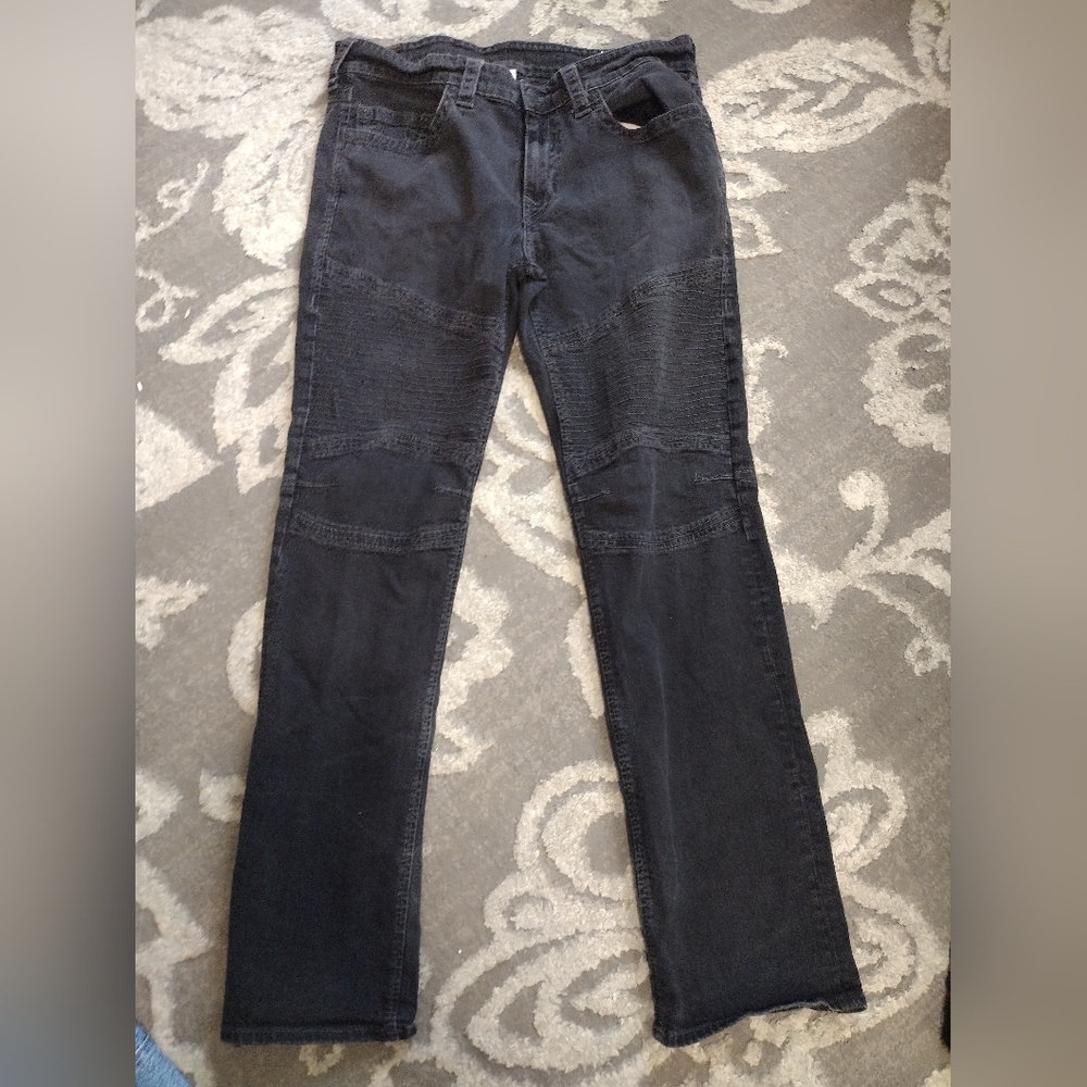 True Religion Moto Skinny black jeans